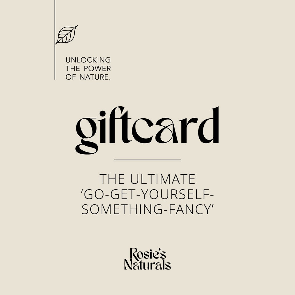 Rosie's Naturals giftcard productafbeelding, digitale tegoedbon voor natuurlijke skincare