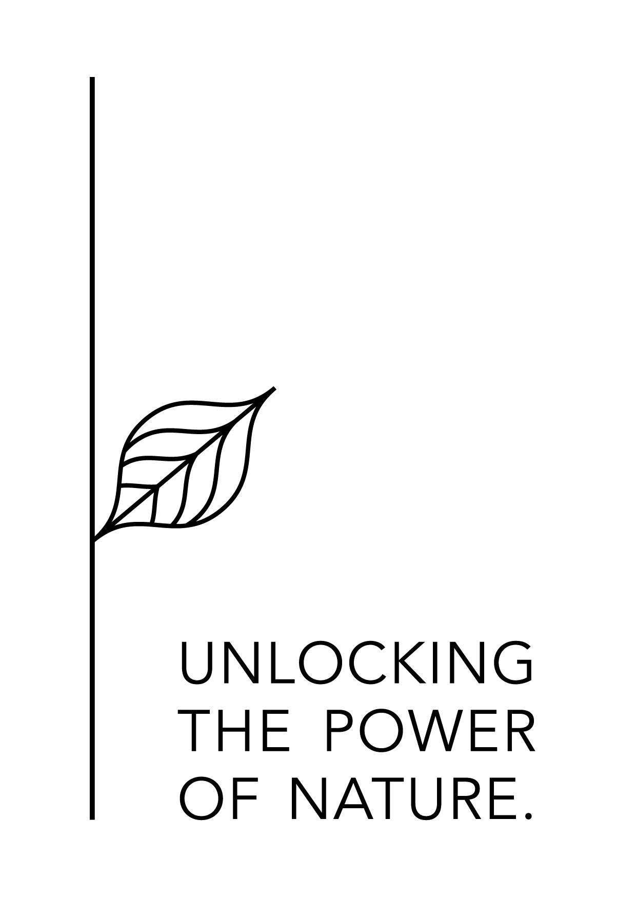 Icoon met de slogan van Rosie's Naturals: Unlocking the Power of Nature